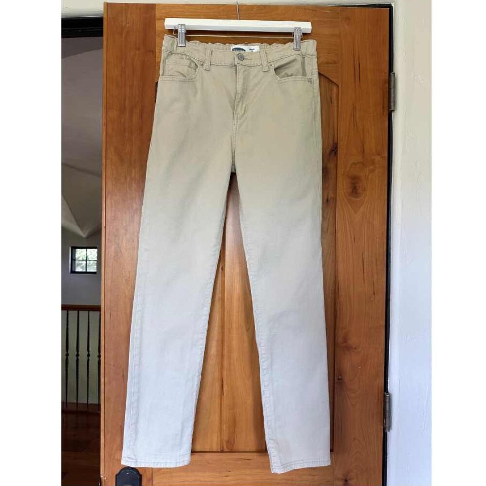 Old Navy Boys Pant Karate Slim Built in Flex - Tan / Khaki / Beige - Size 16